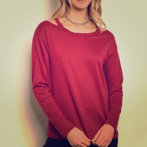 Burgundy tunic